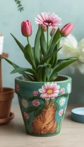 Nature Inspired Flower Pot Painting Ideas