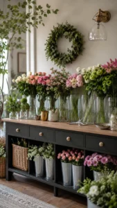 Organized Flower Arrangement for Easy Selection