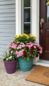 Paint Porch Pots in Coordinated Colors