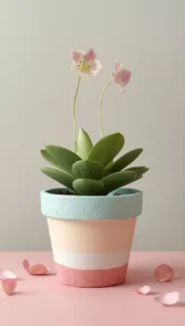 Pastel Painted Pots for Soft and Cozy Decor
