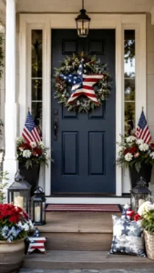 Patriotic Front Door Decor for a Strong First Impression