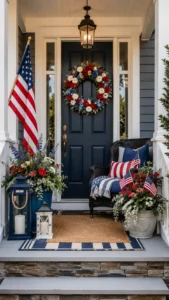 Patriotic Front Porch Decor for a Welcoming Entry