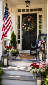 Patriotic Front Porch Decor for a Welcoming First Look