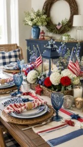 Patriotic Table Decor for Gatherings and Meals