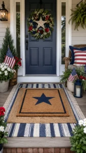 Place a Simple Welcome Mat on Top