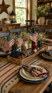 Primitive Patriotic Table Decor for Cozy Gatherings