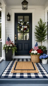 Start with a Patterned Outdoor Rug