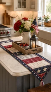 Style a Kitchen Island with a Short Runner