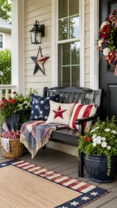 Style a Porch Bench with Seasonal Accents