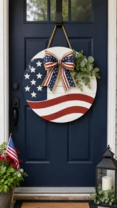 Try a Round Welcome Door Hanger