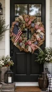 Use Burlap Ribbon for a Soft Country Touch