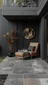 Use Deep Charcoal or Black Finishes