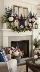 Use Florals for a Softer Patriotic Look