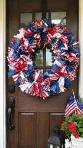 Use Leftover Fabric for a Rag Wreath