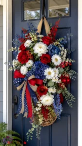Use Red White and Blue Flowers