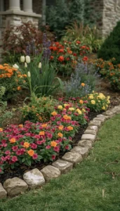 Use Stone or Brick Edging