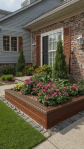 Use Wooden or Stone Borders for Structure