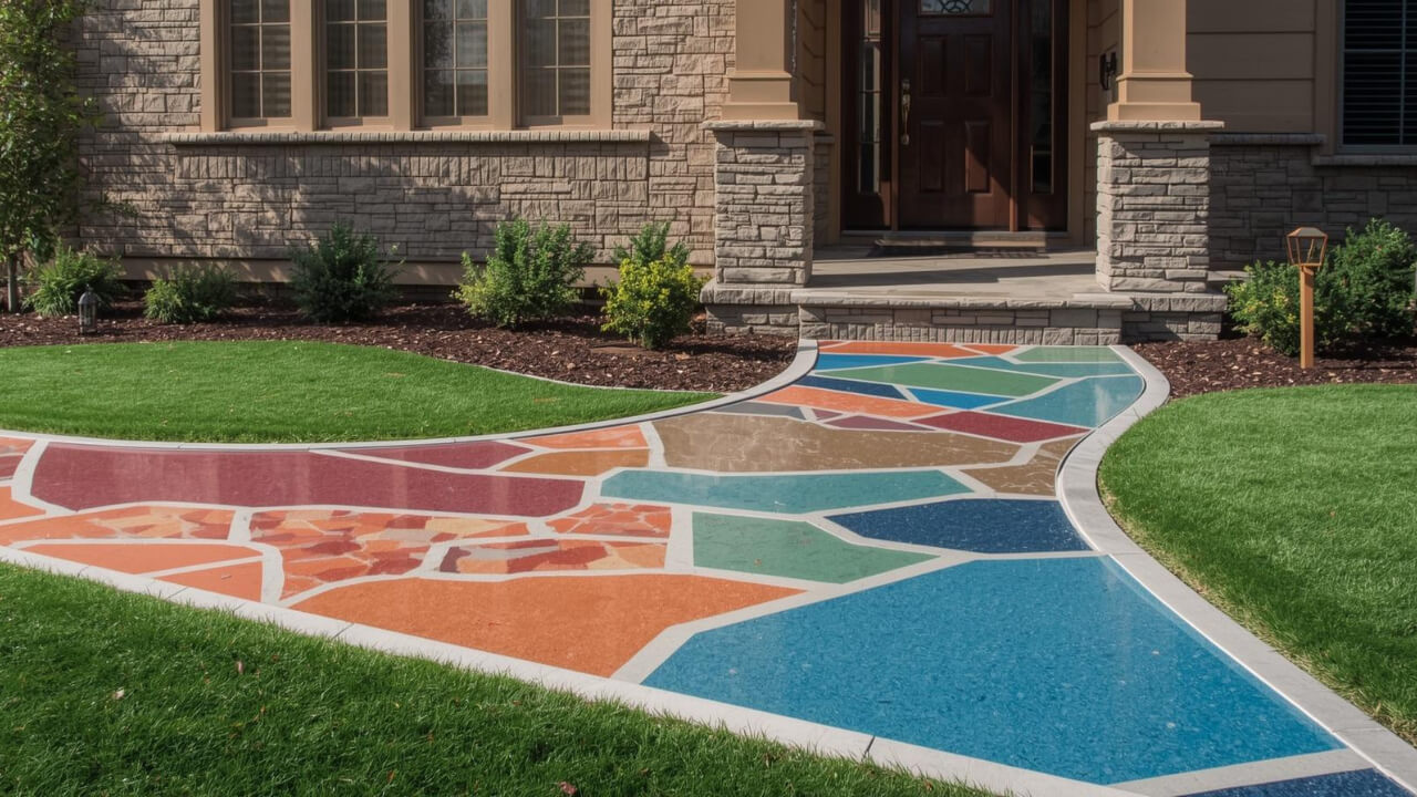 concrete colors outdoor