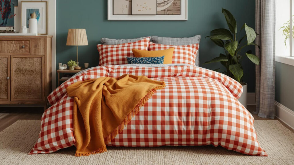 gingham bedding ideas