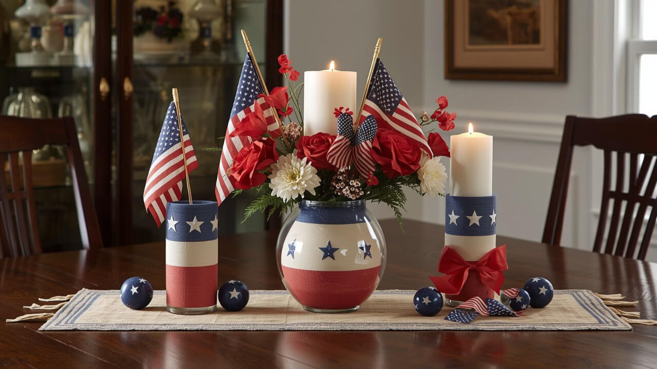 patriotic centerpieces table decorations