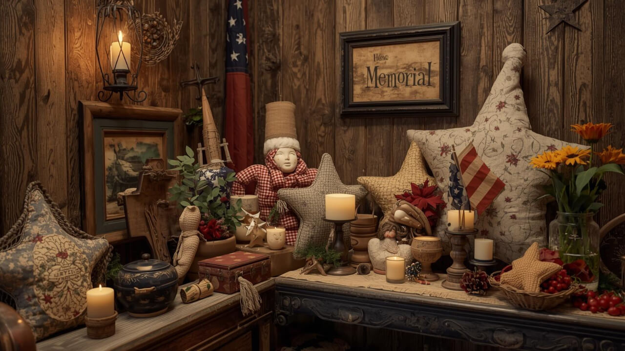 primitive patriotic decor