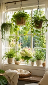 Add Hanging Plants Near the Window