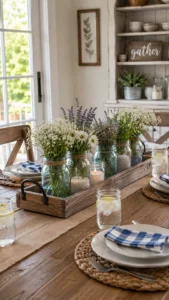 Add Mason Jar Centerpieces