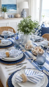 Choose Blue and White Linens