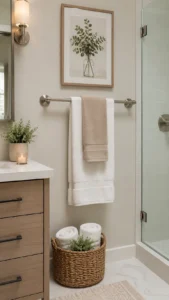 Choose a Classic Towel Bar for a Clean Look