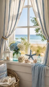 Coastal Summer Window Displays for a Breezy Home