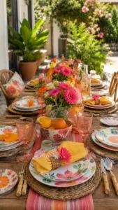 Colorful Summer Tablescapes for a Fun Seasonal Mood