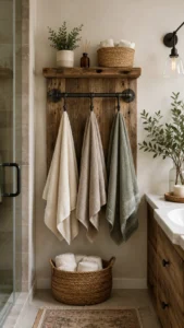 DIY Towel Rack Ideas for a Custom Bathroom Look