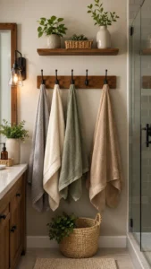 Hook Towel Rack Ideas for Busy Family Bathrooms