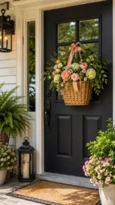 Make a Floral Door Basket