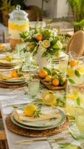 Match Citrus Decor with Fresh Drinks