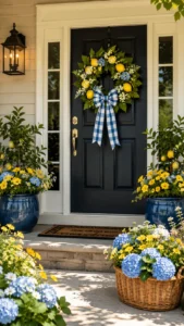 Match the Door Decor with Flowers