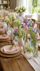 Mix Several Small Vases Down the Table