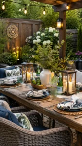Outdoor Summer Tablescapes for Patio and Backyard Dining