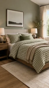 Pair Gingham with Sleek Furniture