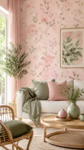 Pair Pastel Pink with Soft Green