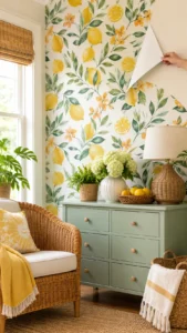Peel and Stick Summer Wallpapers for Easy Room Updates