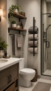 Small Bathroom Towel Rack Ideas for Saving Space