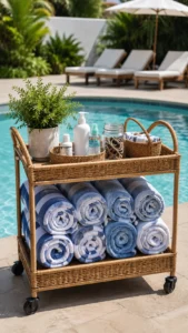 Style the Cart Like a Poolside Station