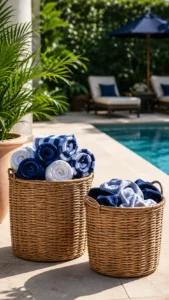 Use Separate Baskets for Clean and Used Towels