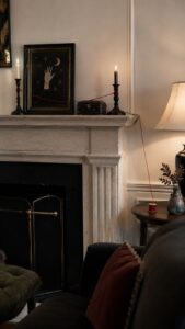 Trail Red Thread Across the Mantel