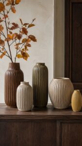Fluted Ceramic Displays With Hand Finished Warmth