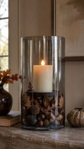Layer Natural Materials Inside Clear Vessels