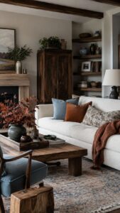 Mixed Wood Decor With a Warm Lived In Story