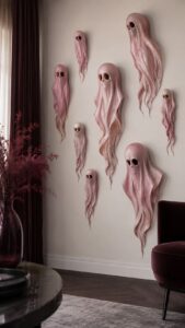 Powder Pink Phantom Wall Decor With Soft Unsettling Beauty